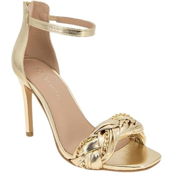 BCBGeneration Womens Faux Leather Ankle Strap Heels - Picture 1 of 3